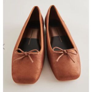 Dolce Vita Brown Flats with Bow Detail